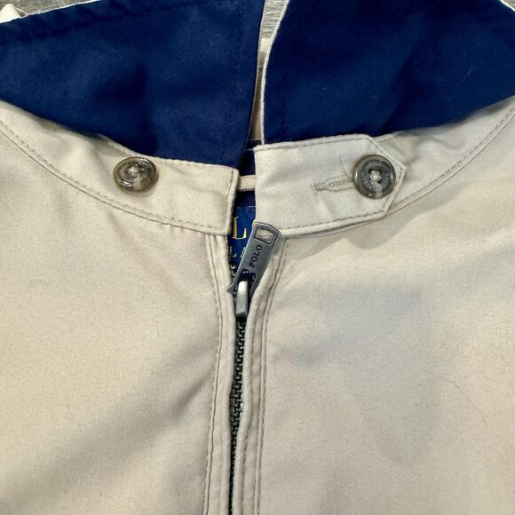 Polo Ralph Lauren Harrington Jacket Mens 2XL tan plaid Classic Zip Up pony logo - Picture 4 of 12